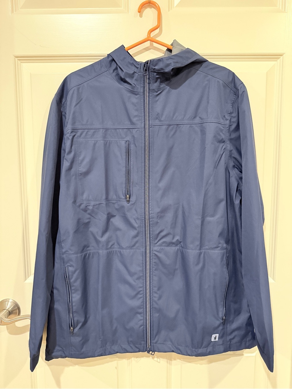 johnnie-O Men's Navy Hooded Windbreaker Jacket